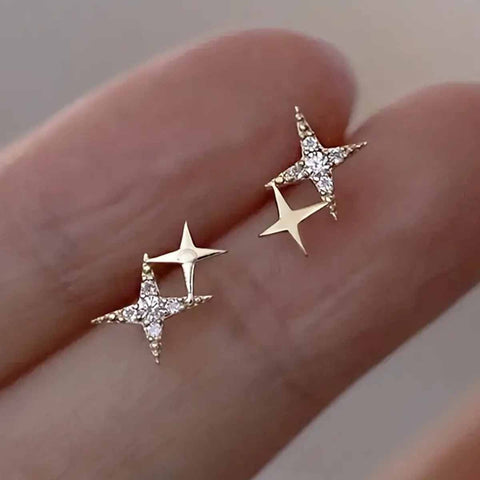 Women's High-end, Elegant Star Stud Earrings