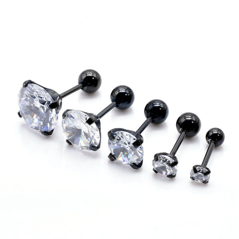 Artfully Crafted Needle-style Four-claw Fashion Earrings