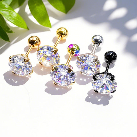 Artfully Crafted Needle-style Four-claw Fashion Earrings