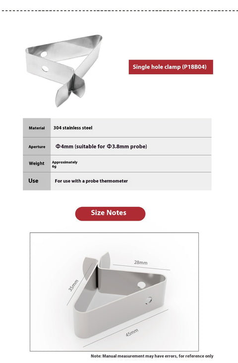 Stainless Steel Food Clamp Kitchen Accessories