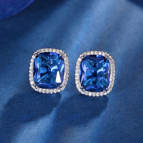 Simulated Blue Spinel Elegant Women's Suit