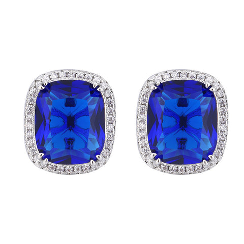 Simulated Blue Spinel Elegant Women's Suit